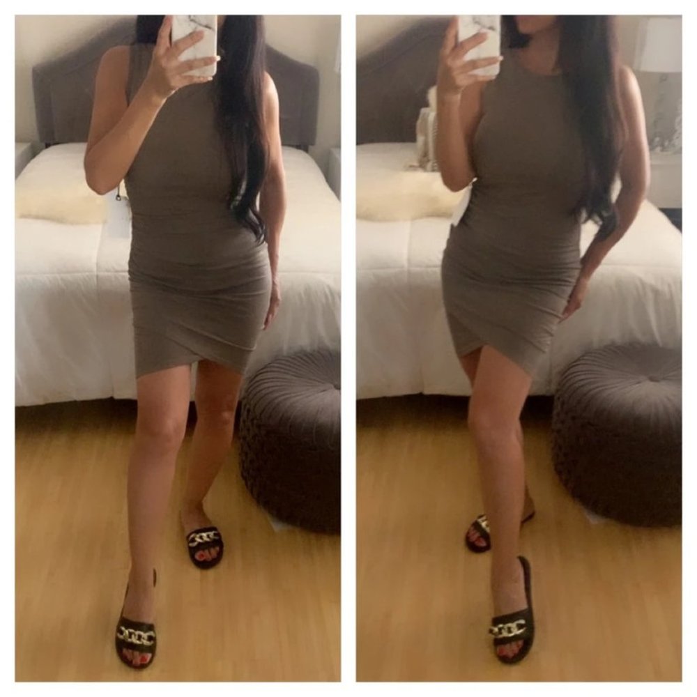 NWT Leith Ruched Side Dress